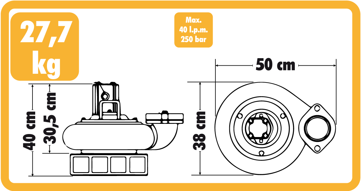 Dimensions and Weight of Hepp2 4-Inch Submersible Pump